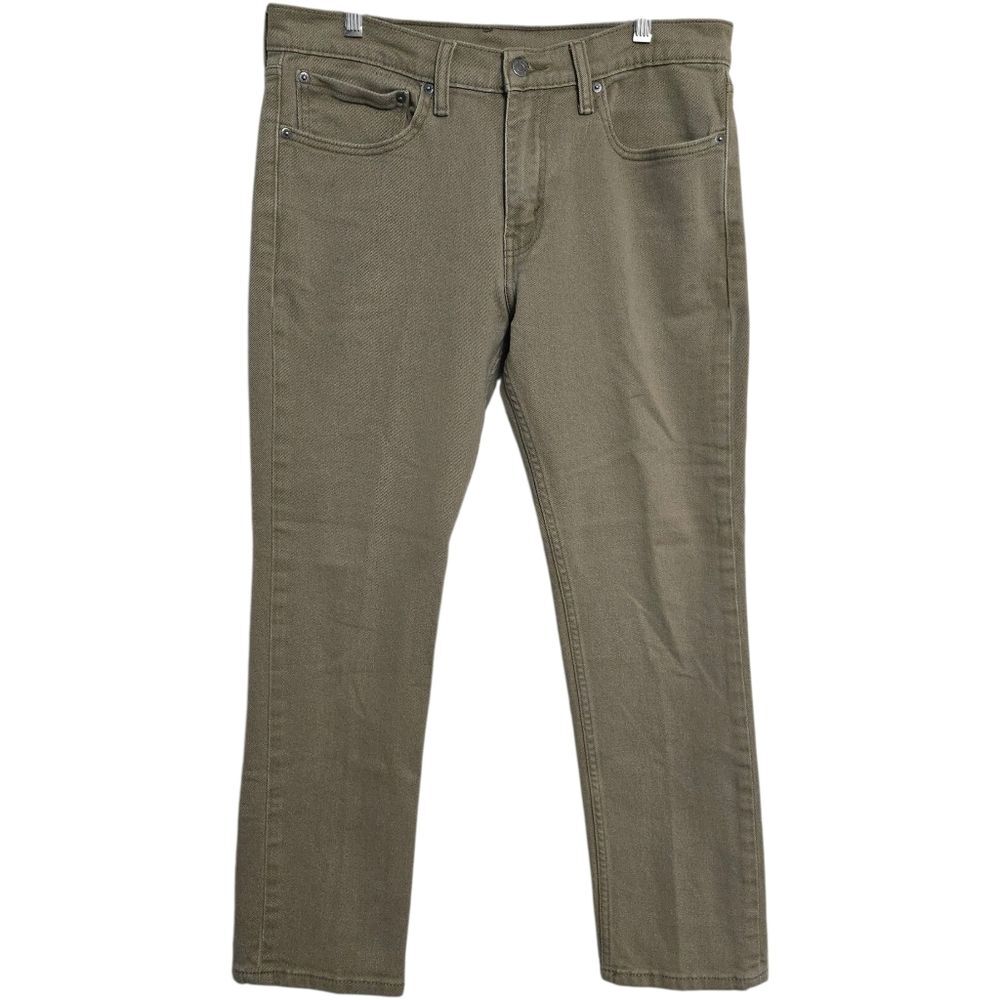 Men's 34x30 Levi's 511 Slim Fit Khaki Jeans Tapered Straight Leg Stretch Denim